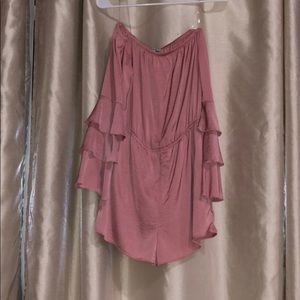 dusty rose romper